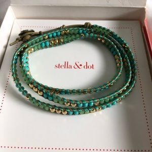 Stella & Dot Wanderlust triple wrap bracelet